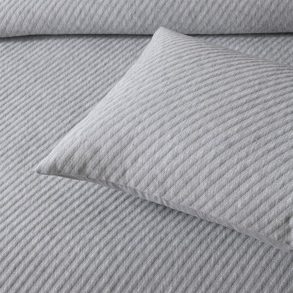 Bianca Pesaro Polyester-Cotton Quilt Cover Set – Grey, Super King