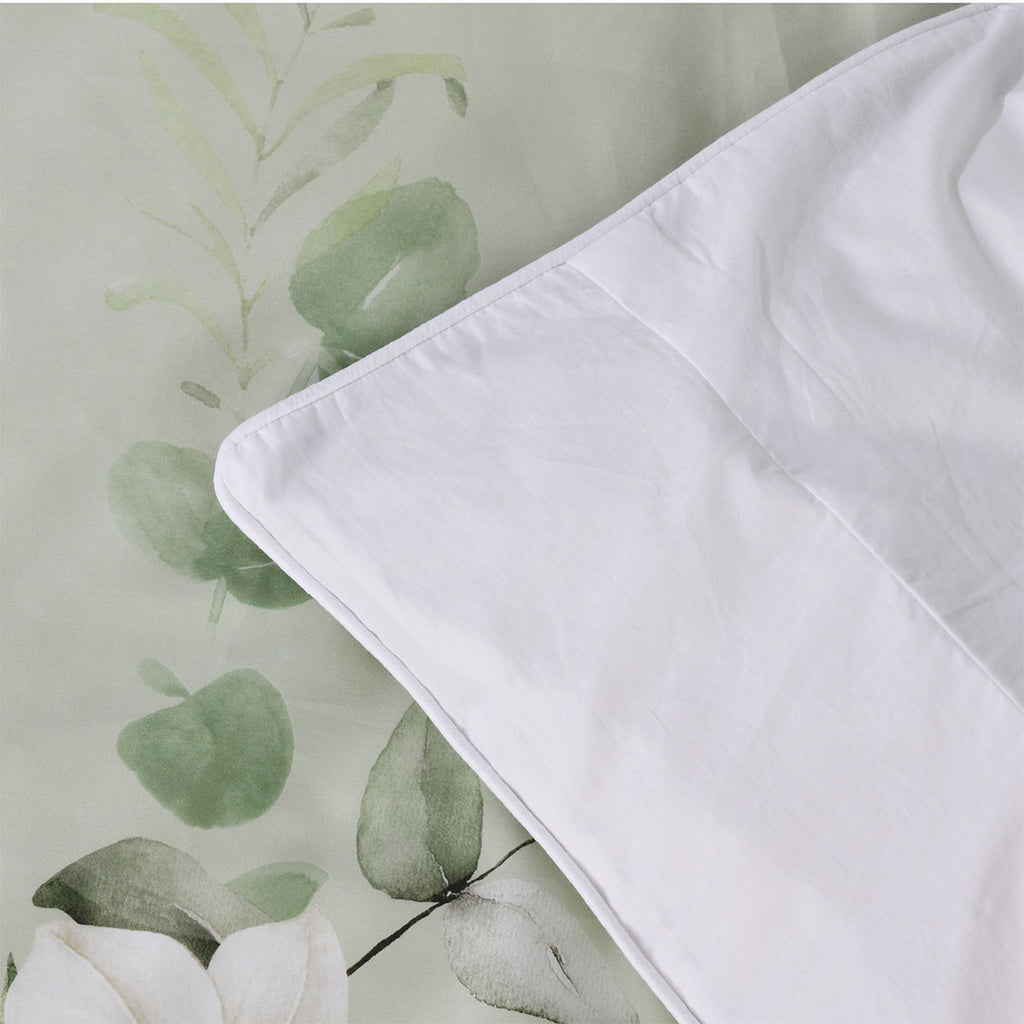 Bianca Salisbury Cotton Sateen Quilt Cover Set – Sage, Super King