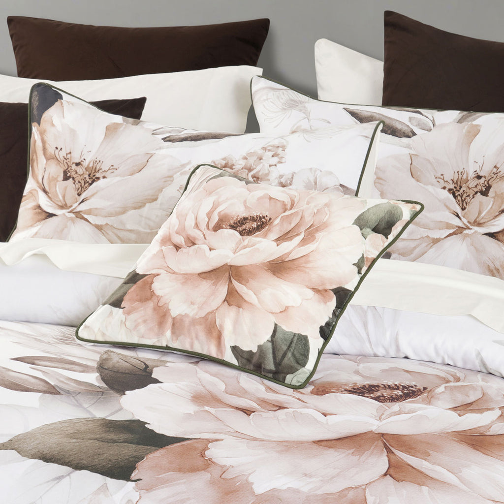 Bianca Somerset Cotton Sateen Quilt Cover Set – White, Double
