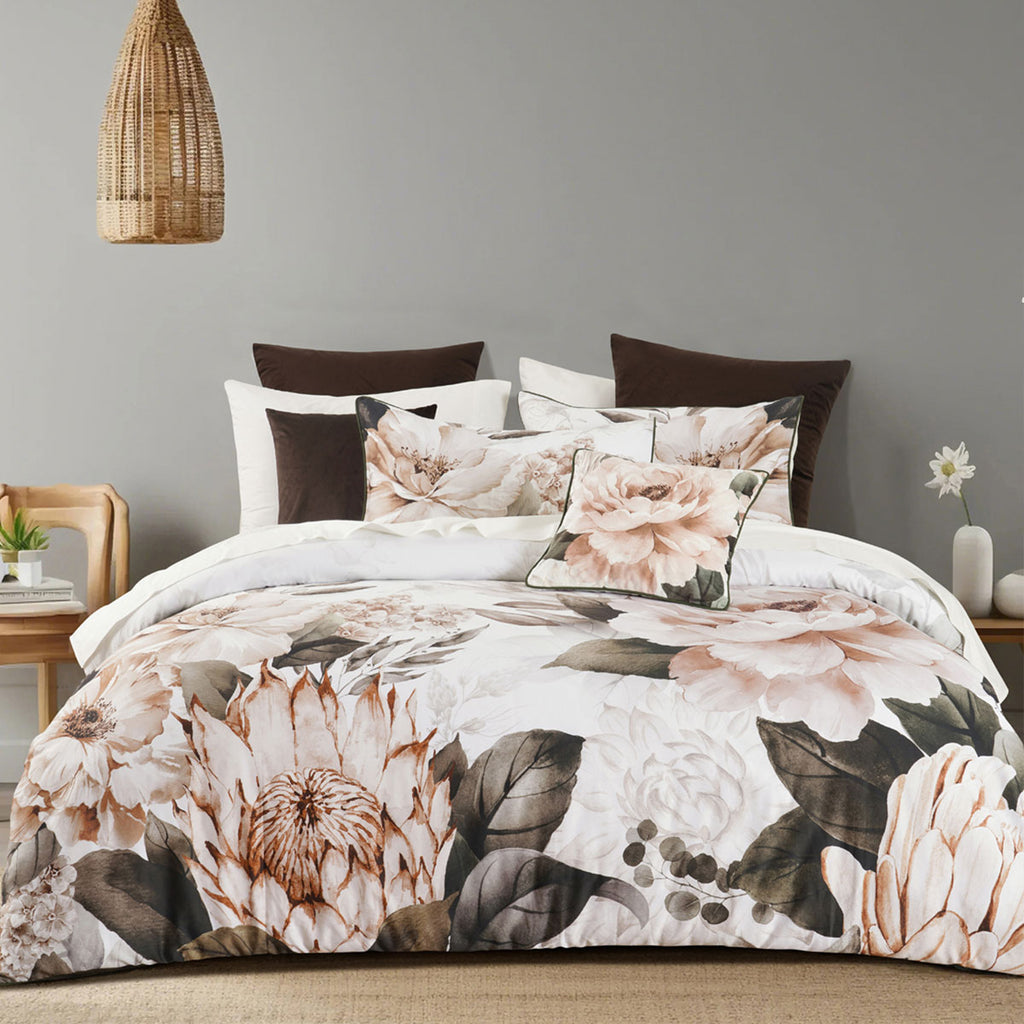 Bianca Somerset Cotton Sateen Quilt Cover Set – White, King