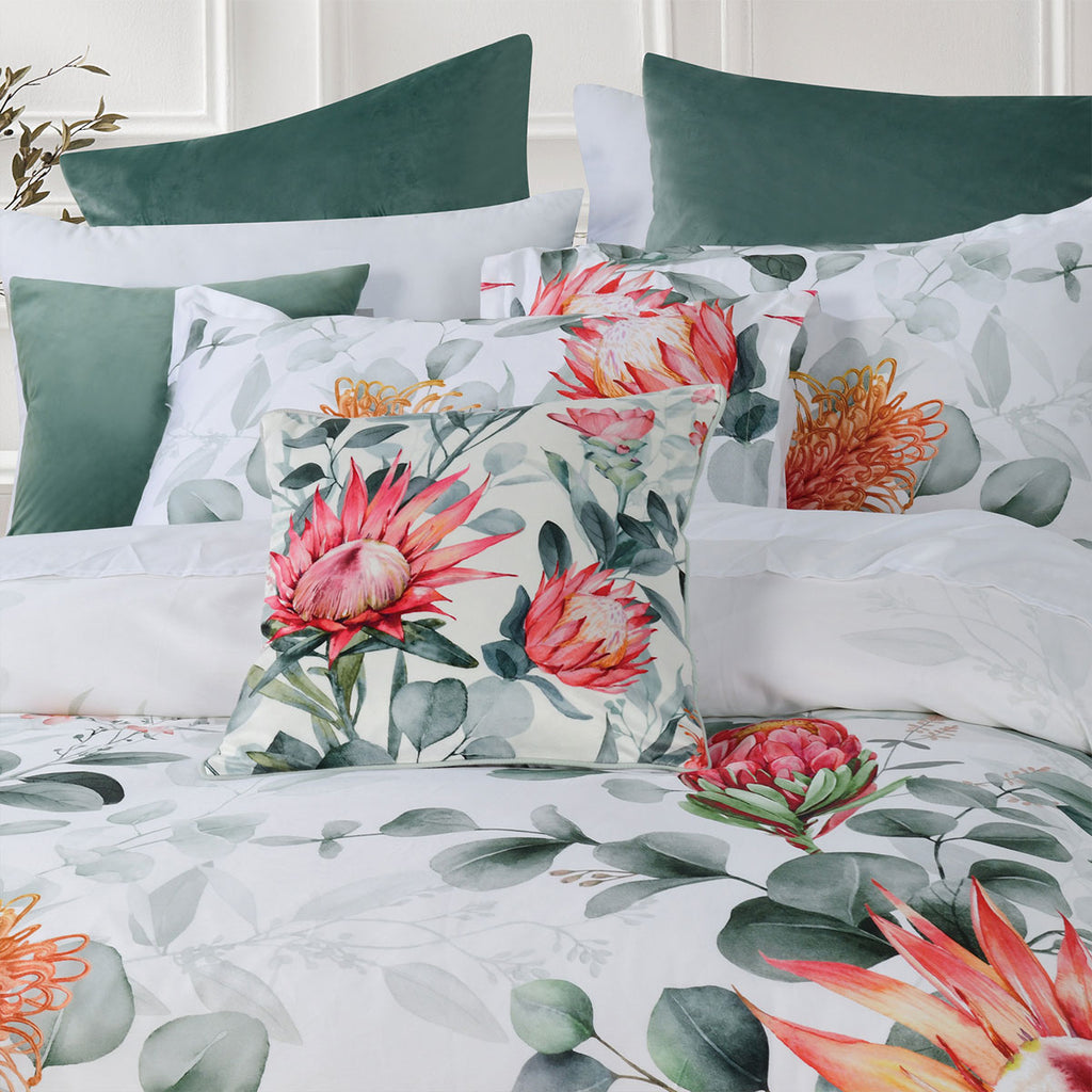 Bianca Wellingrove Cotton Sateen Quilt Cover Set – White, Queen