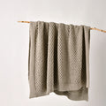Bianca Sofala Chenille Throw – Taupe, 130 × 170 cm