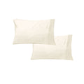 400TC Cotton Sateen Standard Pillowcases, 2 Pack – Cream