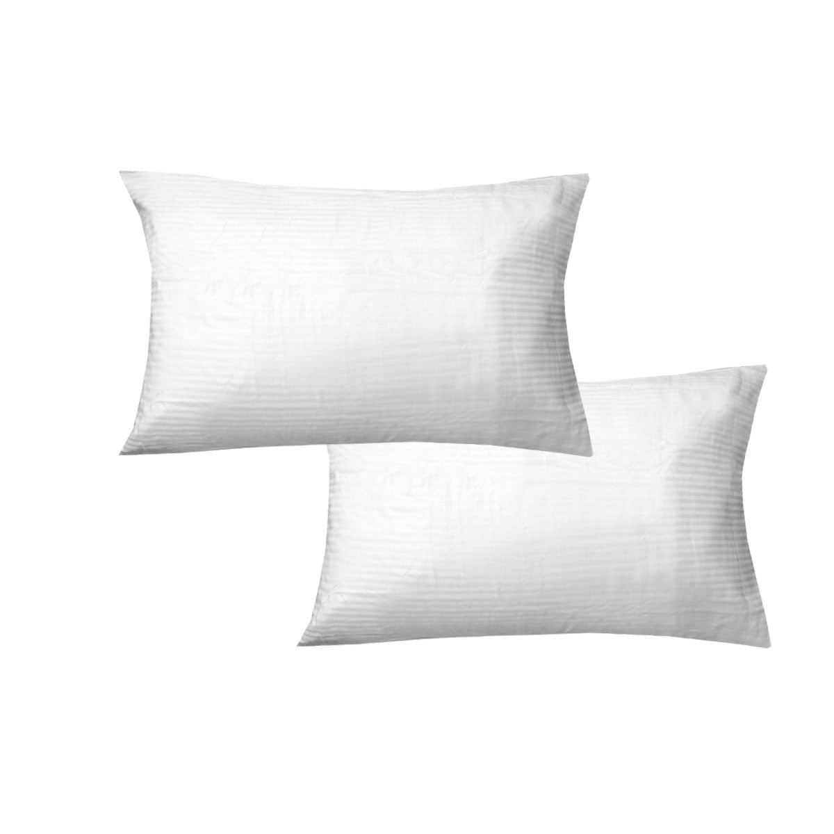 600TC Cotton Sateen Standard Pillowcases, 2 Pack – White