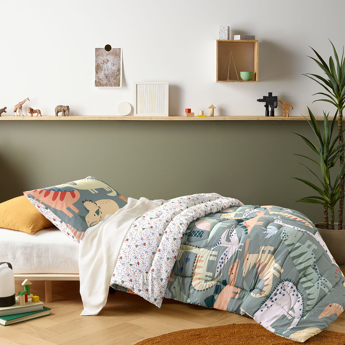 Happy Kids Dino Mania Comforter Set – Single, 2-Piece