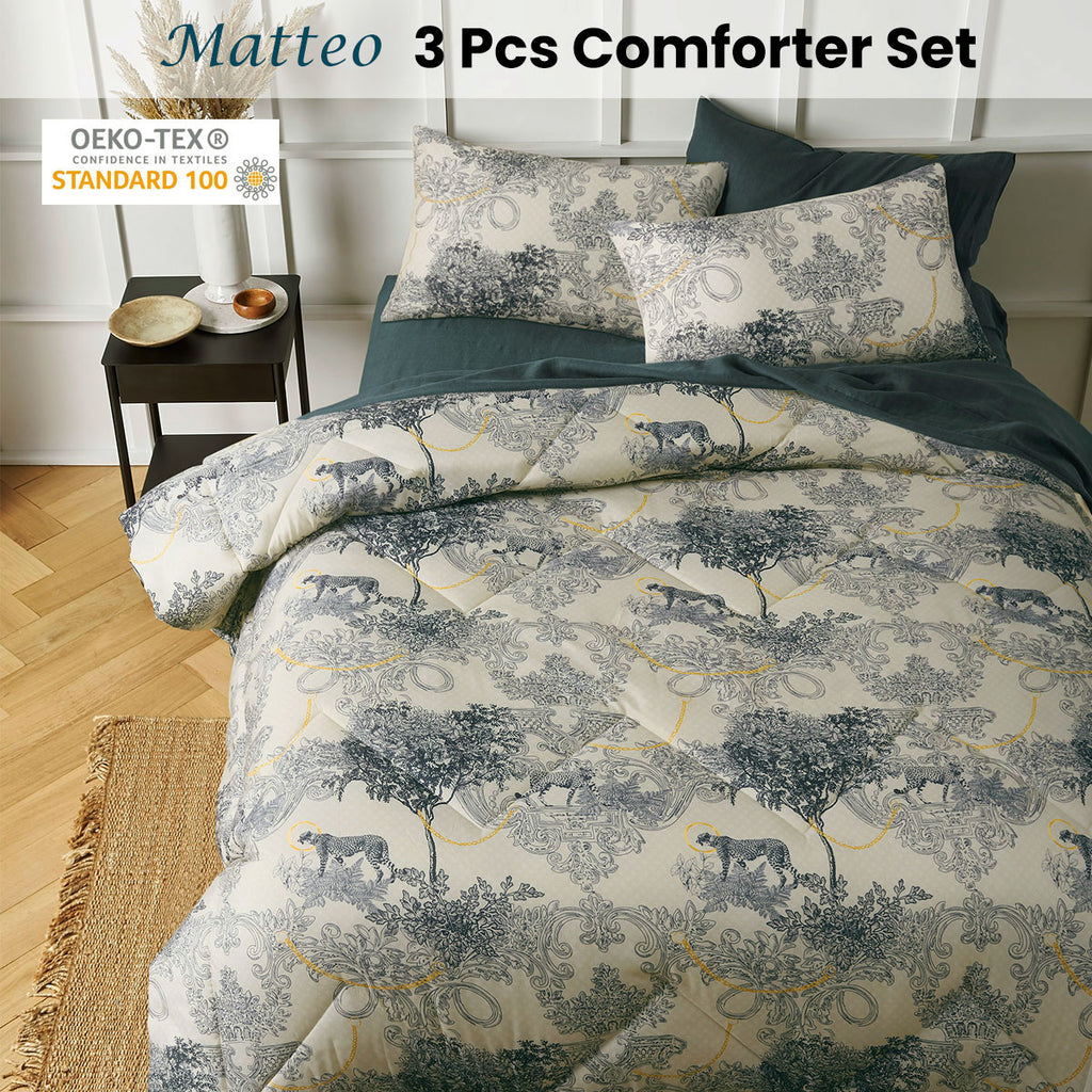 Big Sleep Matteo Quilted Comforter Set – King, 3-Piece