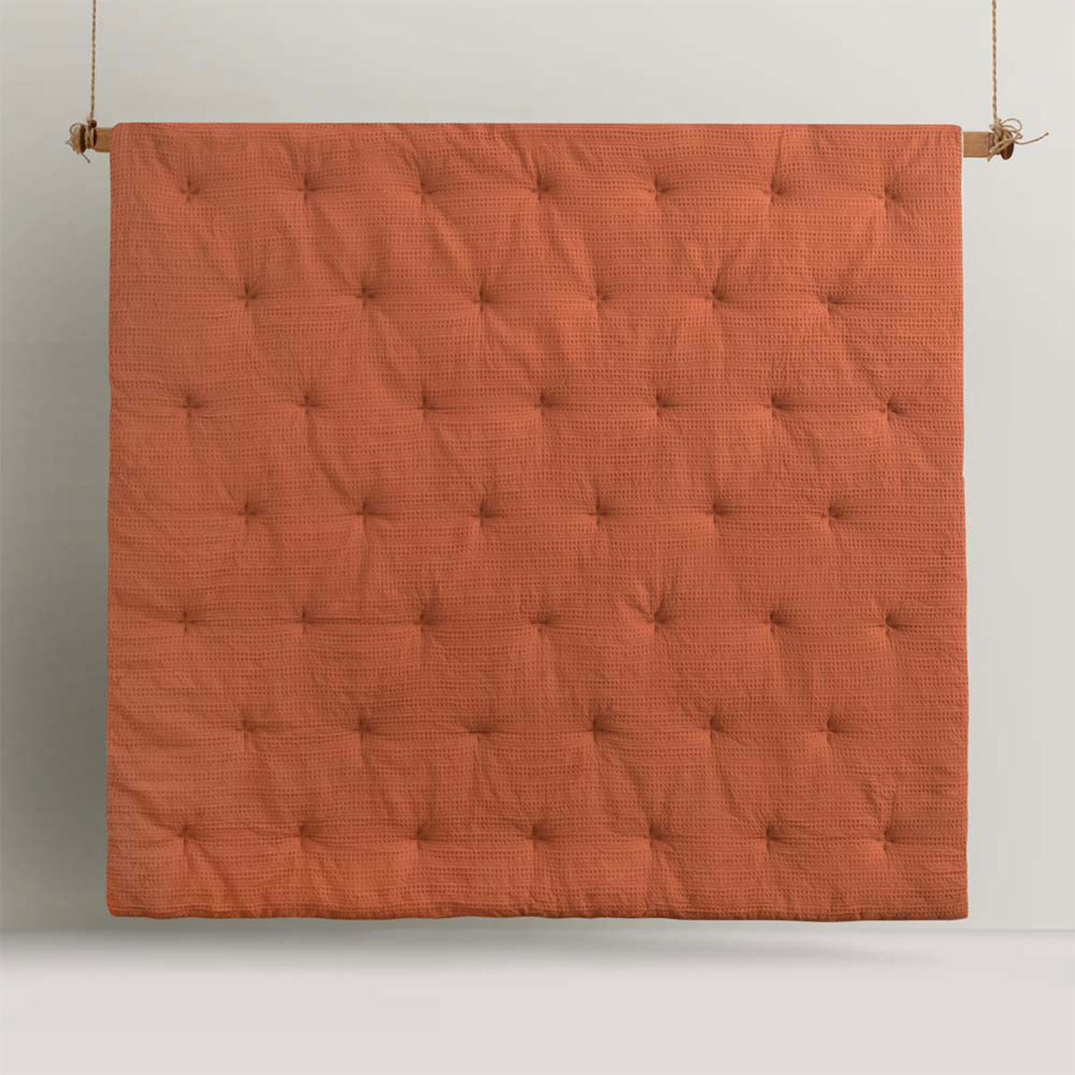 Accessorize Soho Waffle Polyester Comforter Set – Tobacco, King