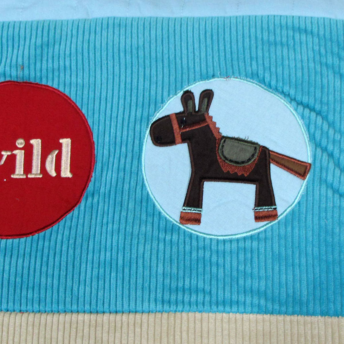 Happy Kids Wild Wild West Embroidered Comforter & Cushion Set – Single
