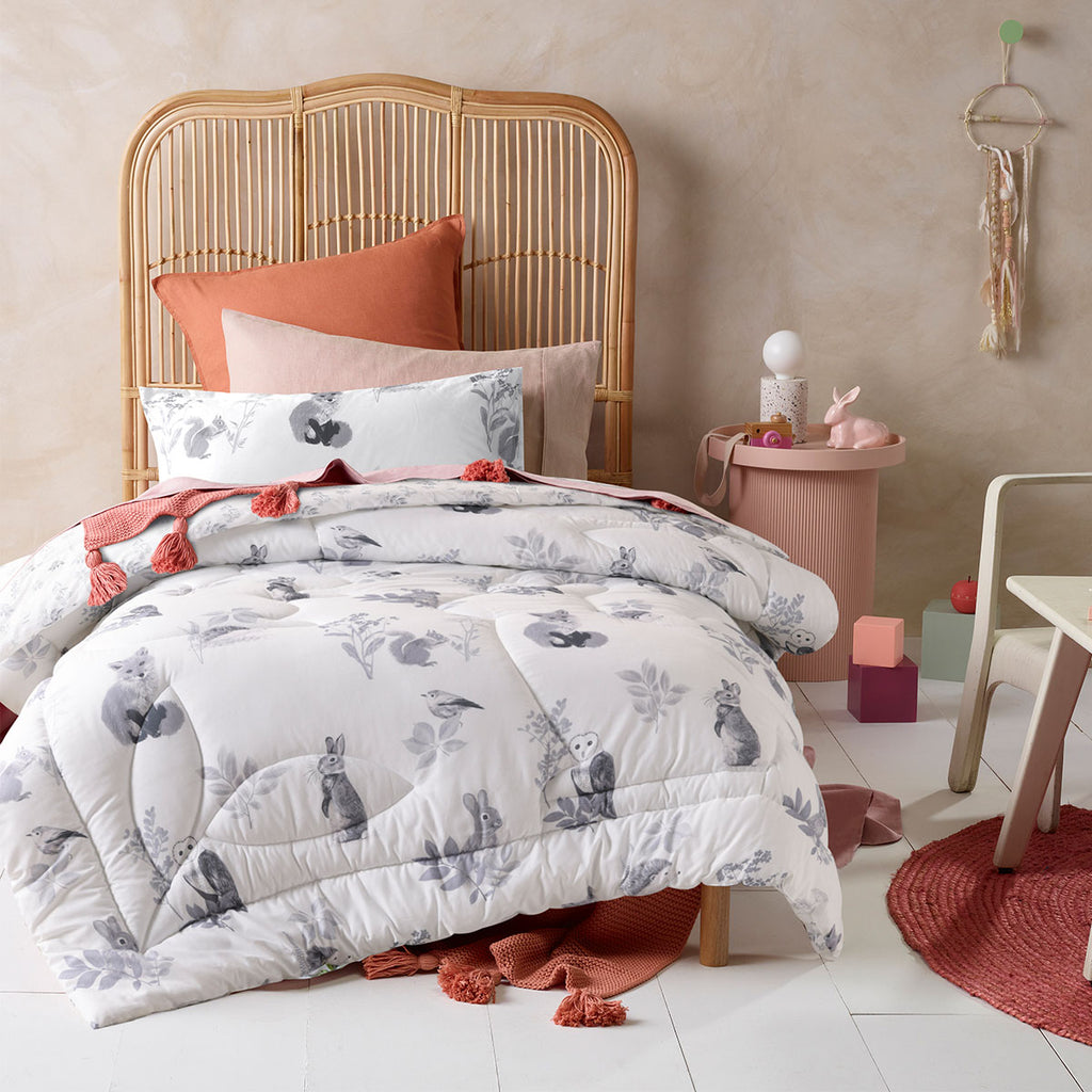 Happy Kids Woodland Comforter Set – Single, 2-Piece