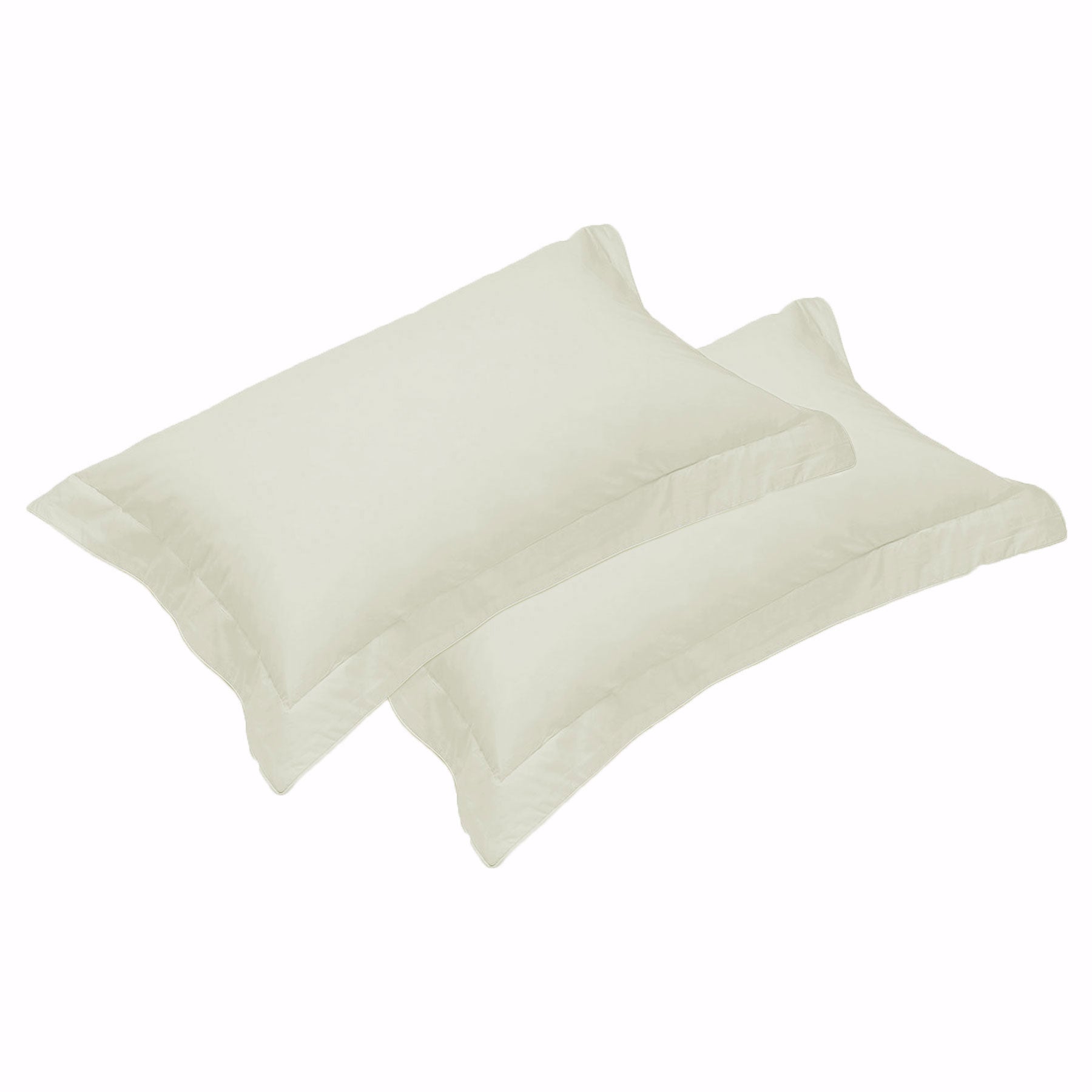 500TC Egyptian Cotton Tailored Pillowcases, 2 Pack – Vanilla