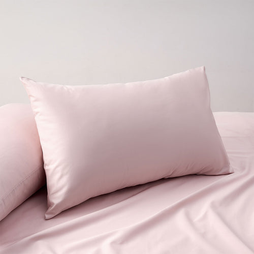 Accessorize 400TC Bamboo-Viscose Cotton Standard Pillowcases, 2 Pack – Blush