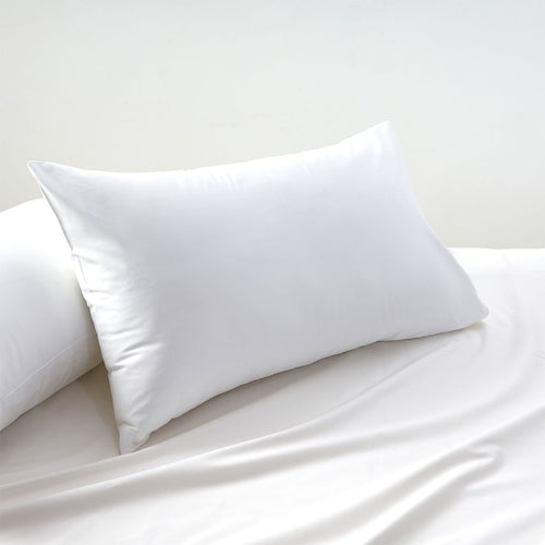 Accessorize 400TC Bamboo-Viscose Cotton Standard Pillowcases, 2 Pack – White