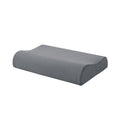Accessorize Cotton-Rich Contour Pillowcase – Charcoal, 40 × 60 × 12 cm