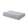 Accessorize Cotton-Rich Contour Pillowcase – Silver, 40 × 60 × 12 cm