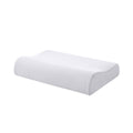Accessorize Cotton-Rich Contour Pillowcase – White, 40 × 60 × 12 cm