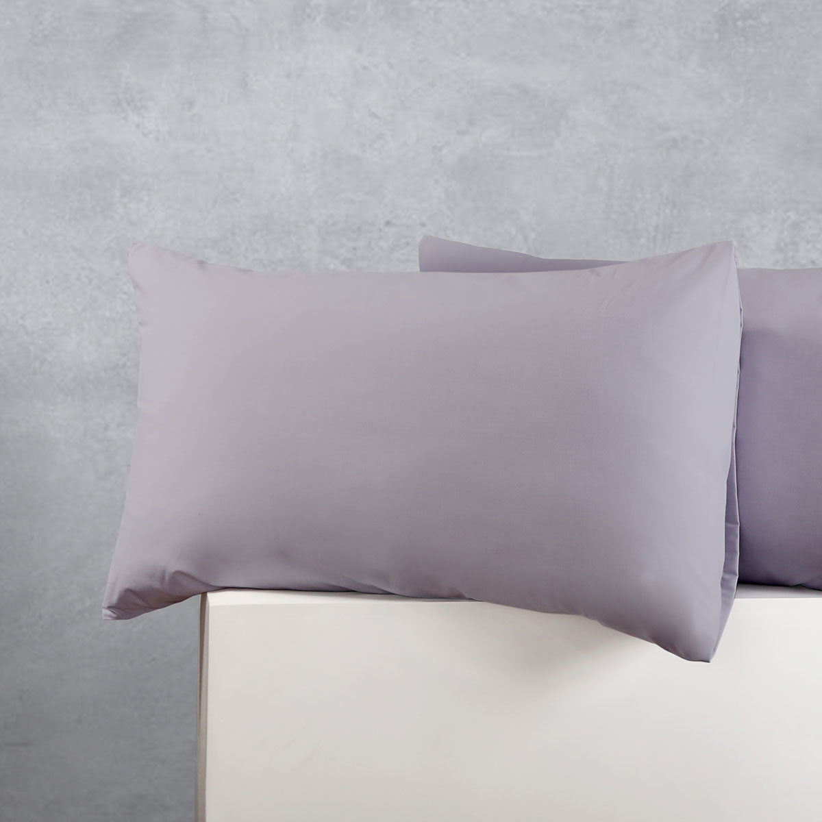 Accessorize 50/50 Polyester-Cotton Standard Pillowcases, 2 Pack – Silver