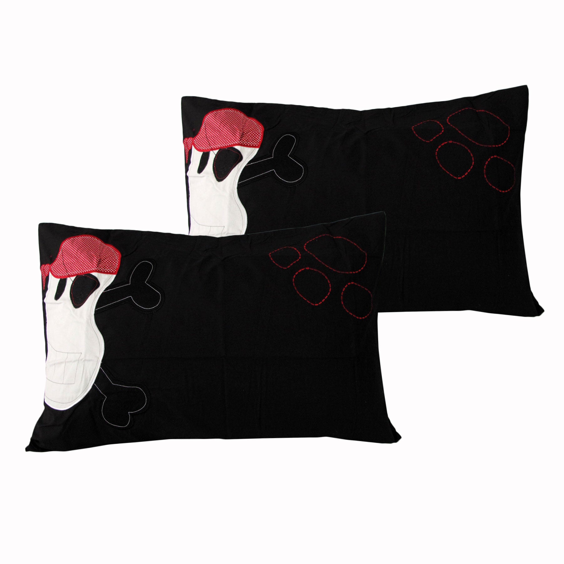Happy Kids Funny Bones Embroidered Pillowcase Pair