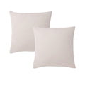 Accessorize Deluxe Hotel Cotton Piped European Pillowcases, 2 Pack – White/Natural