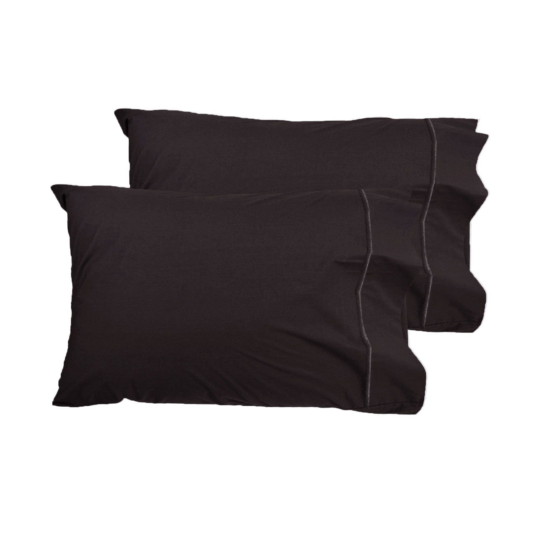 Grand Atelier 400TC Queen Pillowcase Pair – Walnut
