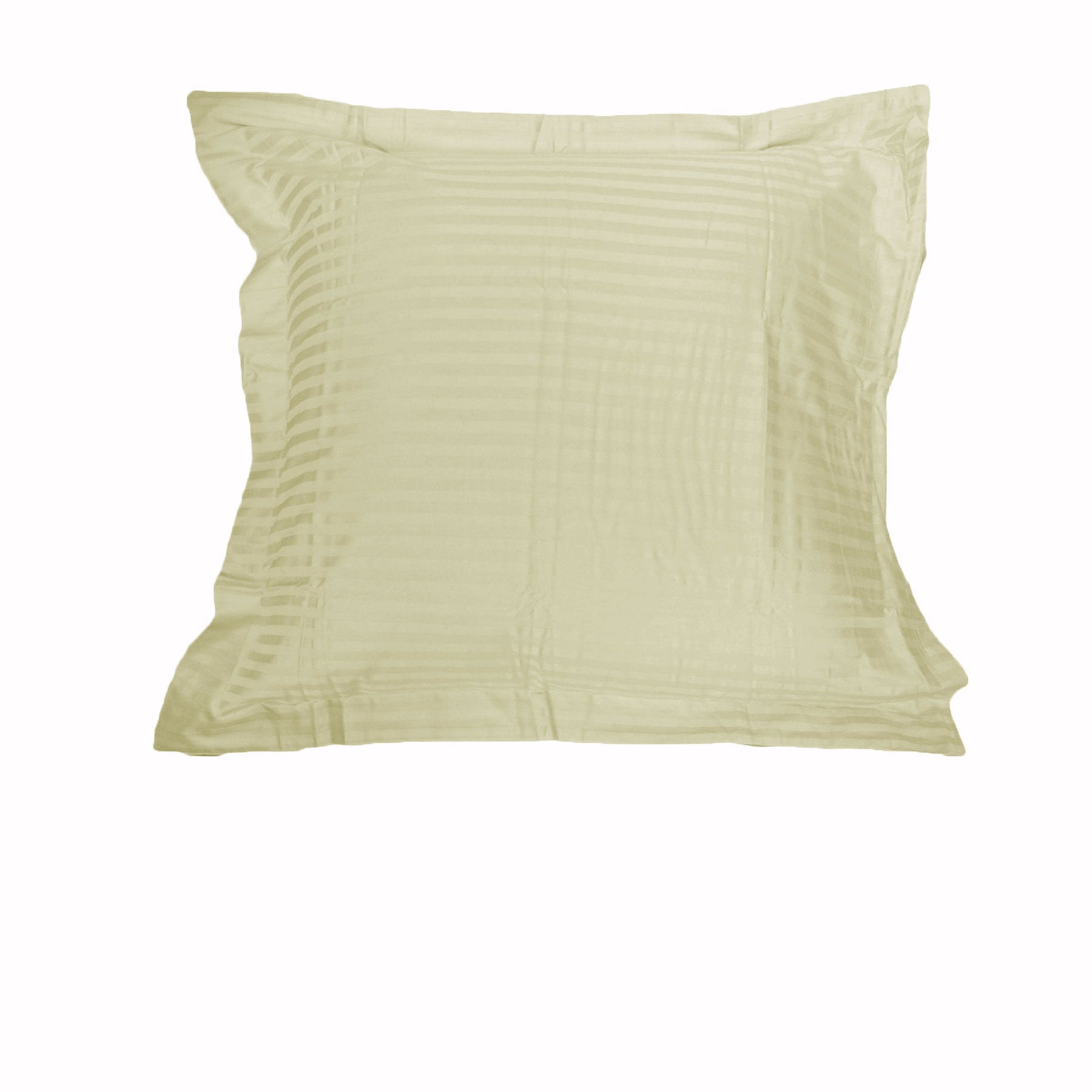 Accessorize 325TC Cotton Striped European Pillowcase – Ecru