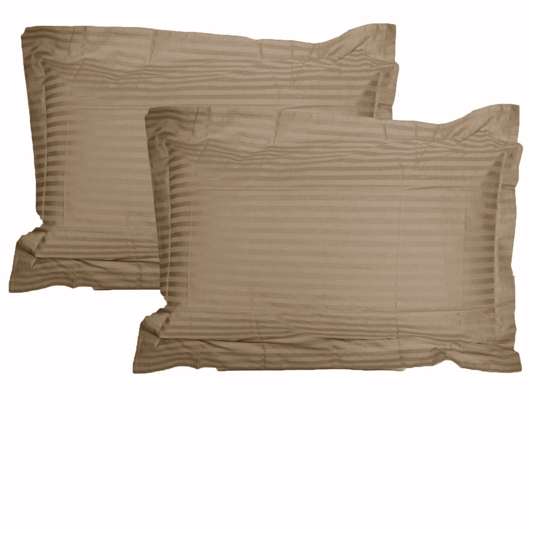 Accessorize 325TC Cotton Jumbo/Queen Pillowcases, 2 Pack – Mocha