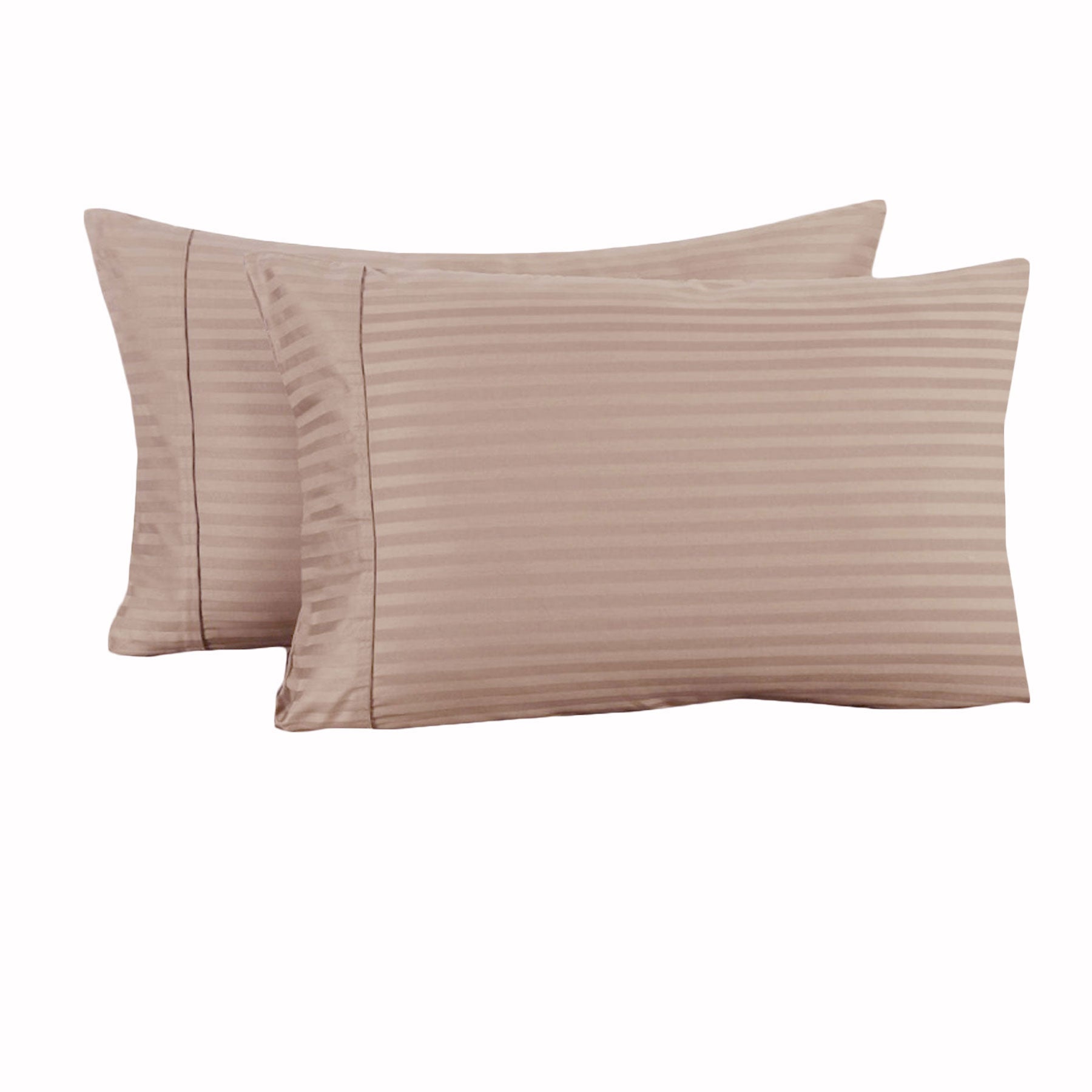 Accessorize 325TC Cotton Cuffed Standard Pillowcases, 2 Pack – Blush