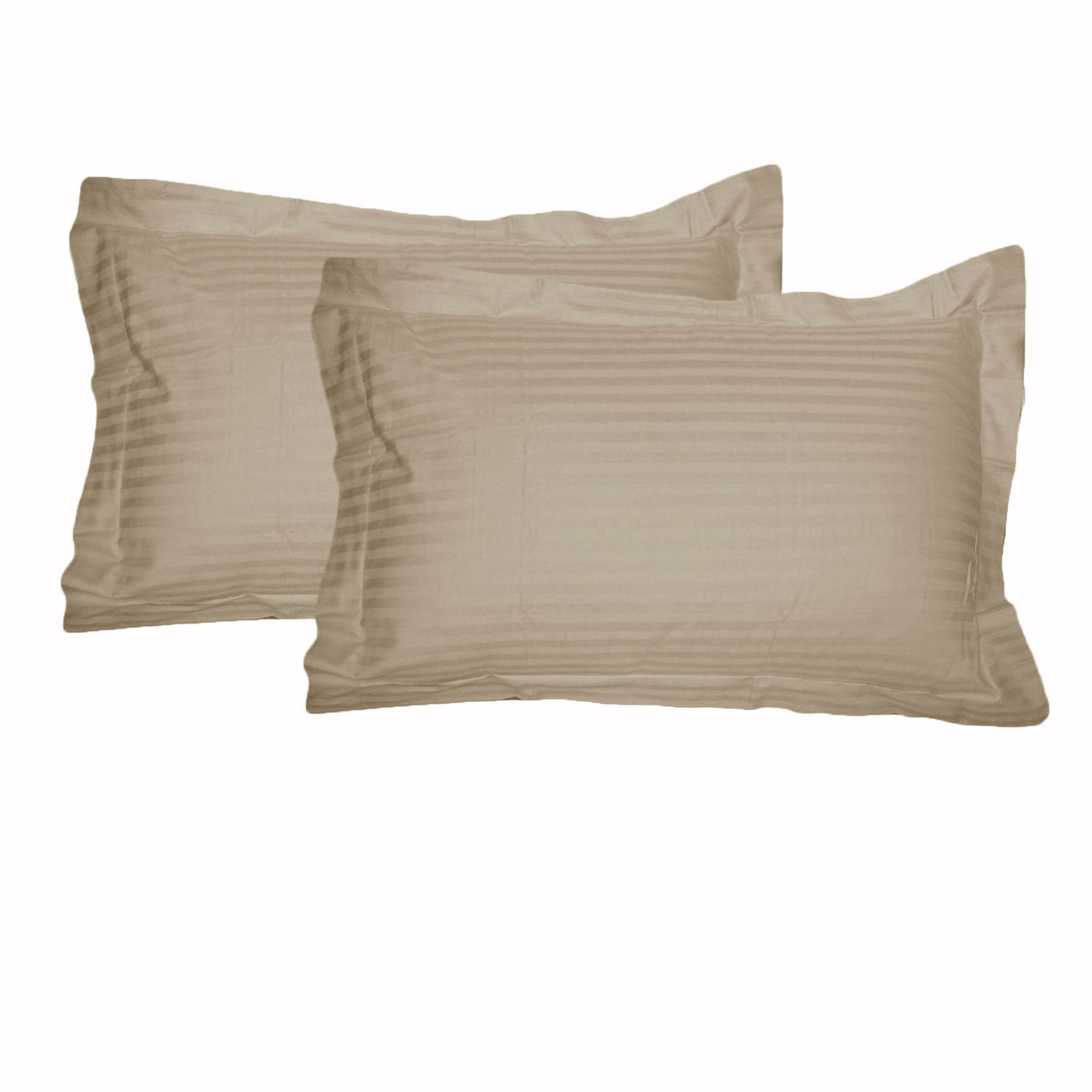 Accessorize 325TC Cotton Tailored Standard Pillowcases, 2 Pack – Linen