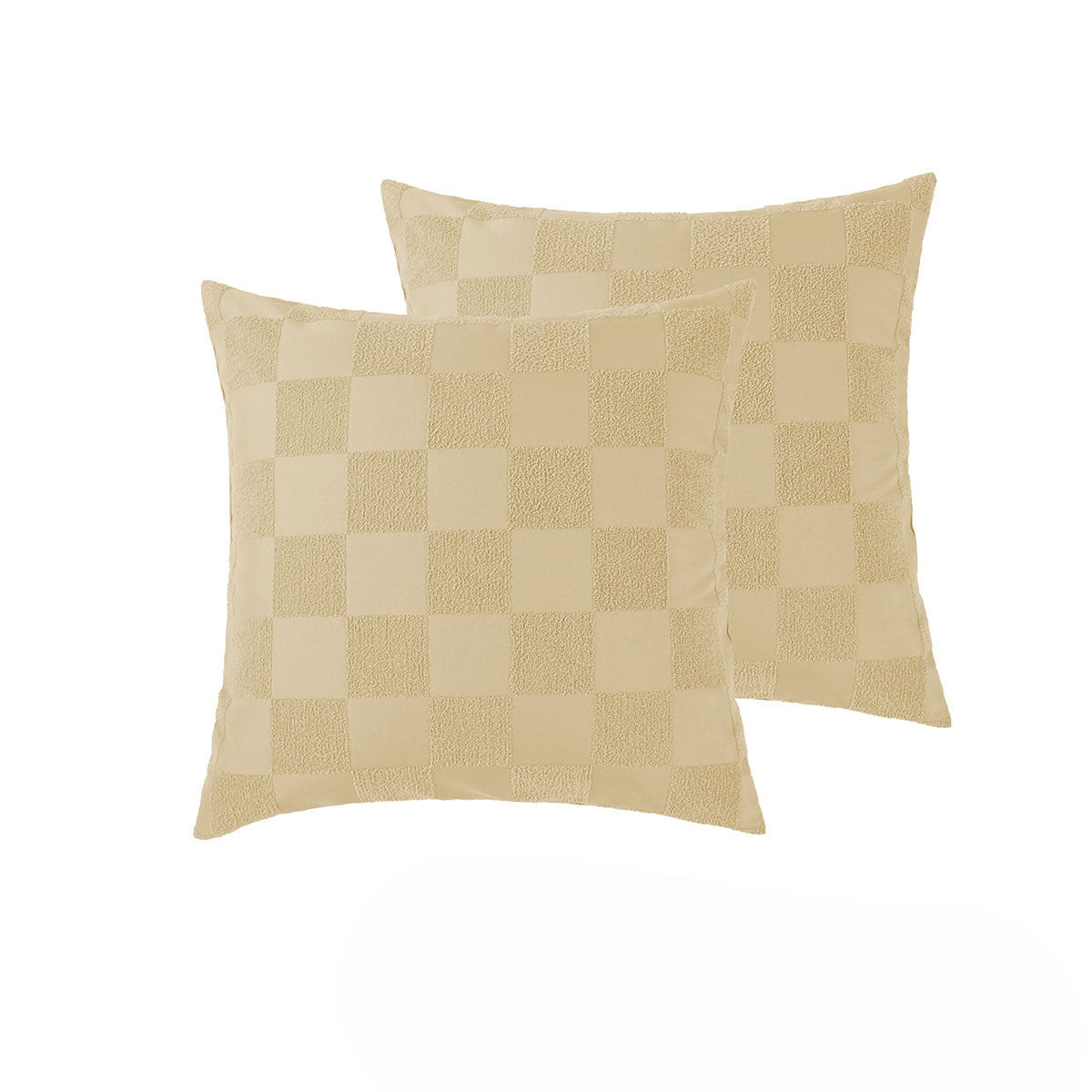 Accessorize Tipo Chenille European Pillowcases, 2 Pack – Safari