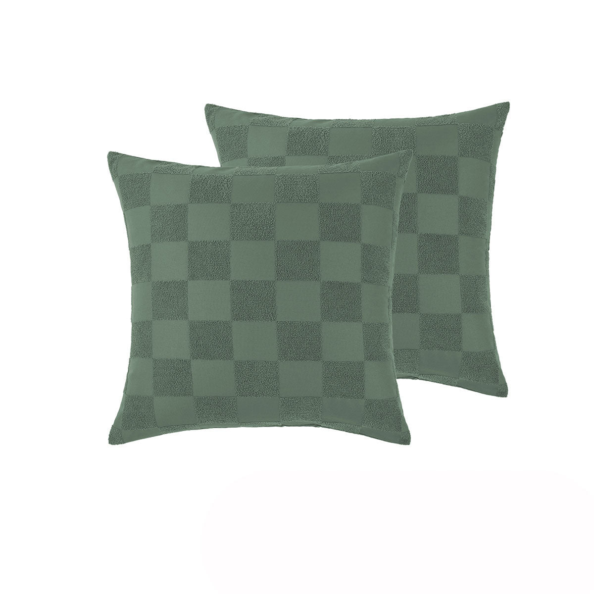 Accessorize Tipo Chenille European Pillowcases, 2 Pack – Sea Spray