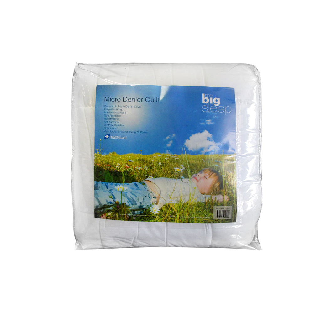 Big Sleep Micro-Denier Quilt – White, Single, Approx. 300 GSM