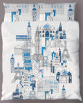 Bright Young Things Around the World Quilt Cover Set – King