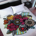 Accessorize Bold Floral Polyester-Cotton Quilt Cover Set – Single