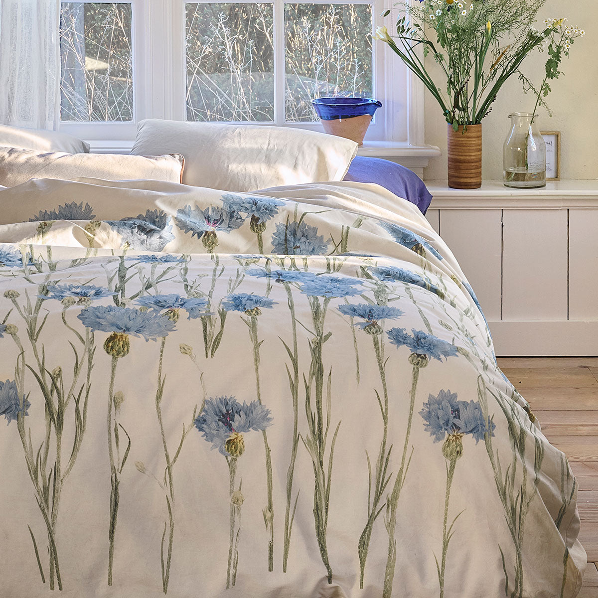 Bedding House Cornflower King Quilt Cover Set – Sand
