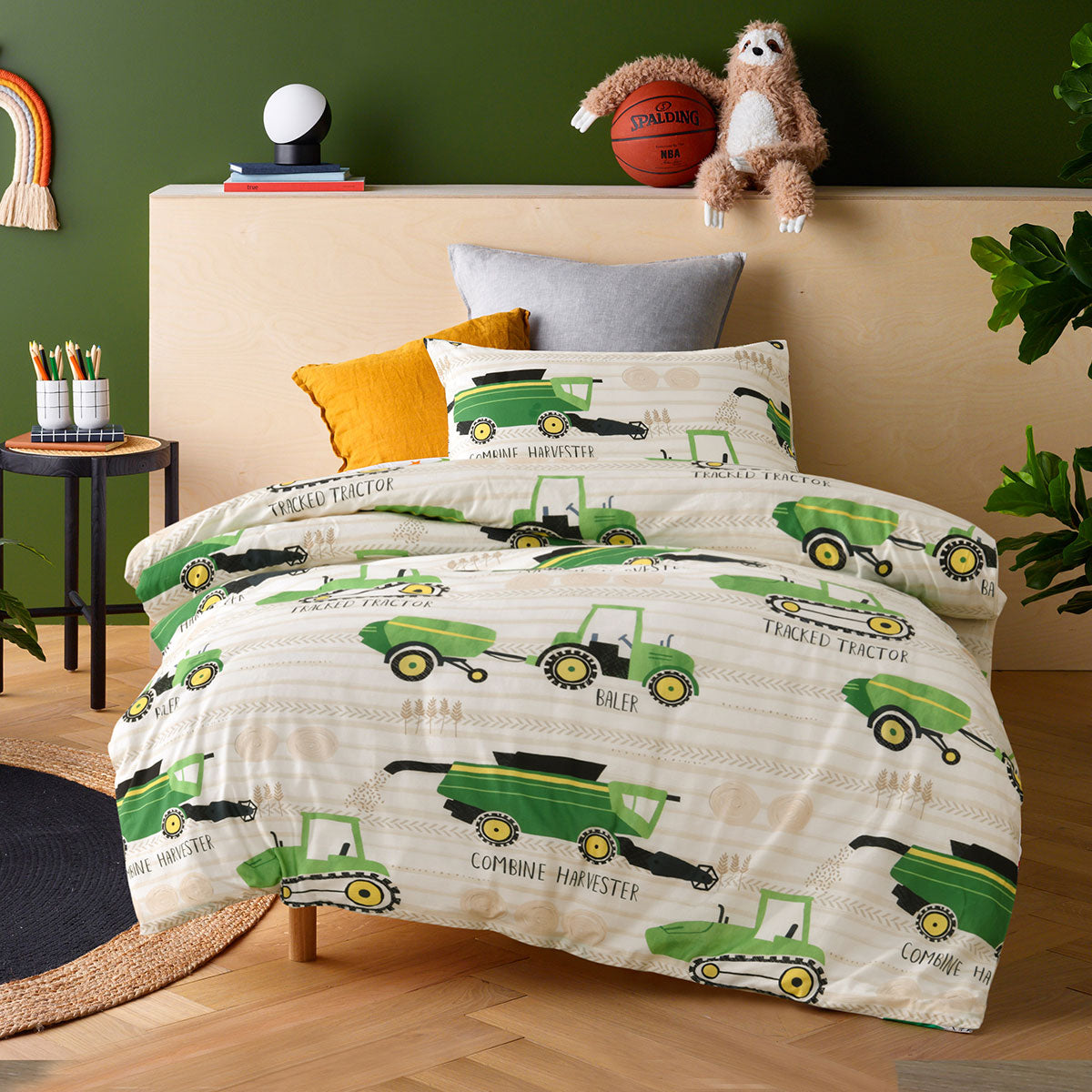 Happy Kids Country Harvest Cotton Quilt Cover Set – Single