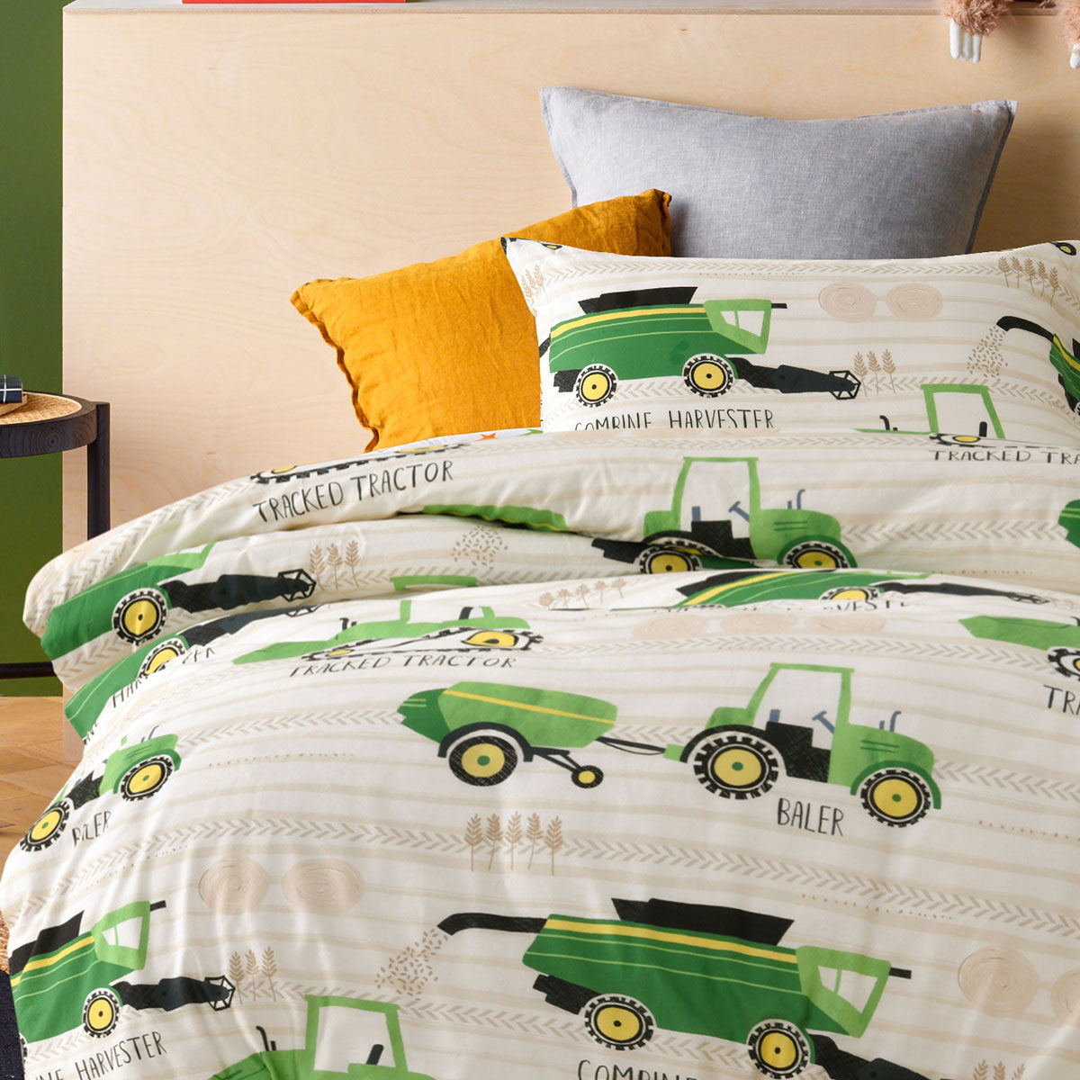 Happy Kids Country Harvest Cotton Quilt Cover Set – Single