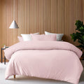 Accessorize 400TC Bamboo-Viscose Cotton Quilt Cover Set – Blush, Super King