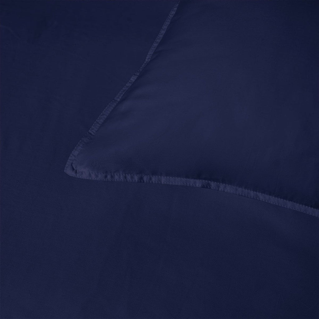 Accessorize 400TC Bamboo-Viscose Cotton Quilt Cover Set – Navy, King