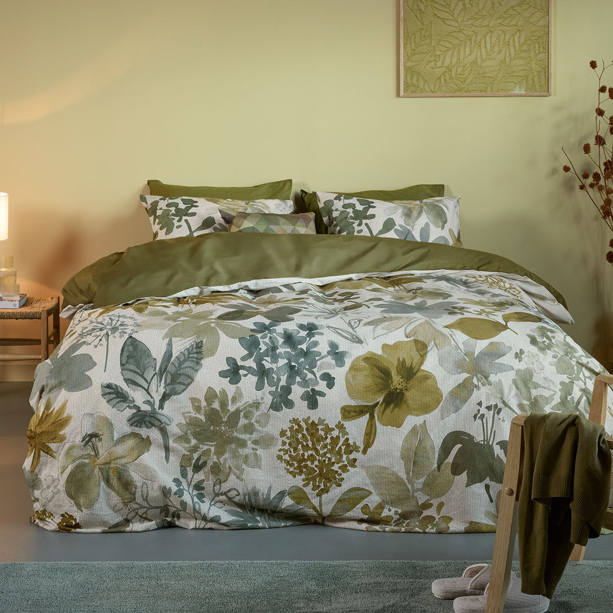 Bedding House Lilian King Quilt Cover Set – Green