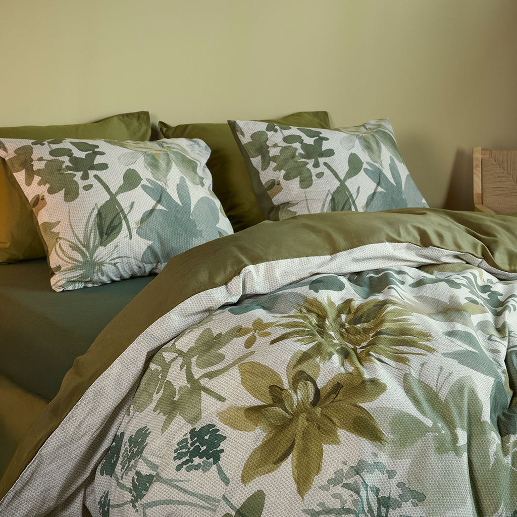 Bedding House Lilian King Quilt Cover Set – Green