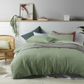 Accessorize 100% Linen Quilt Cover Set – Sage, King