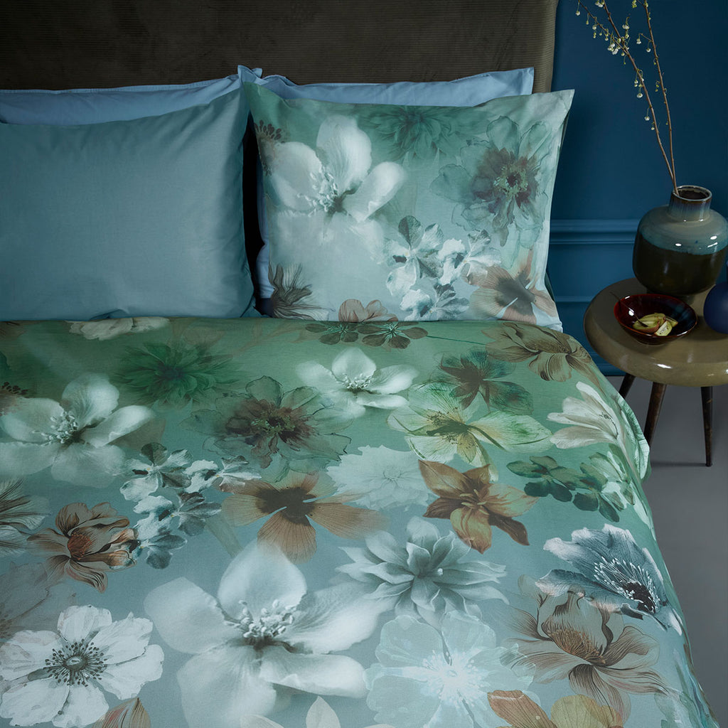 Bedding House Lou Queen Quilt Cover Set – Blue and green