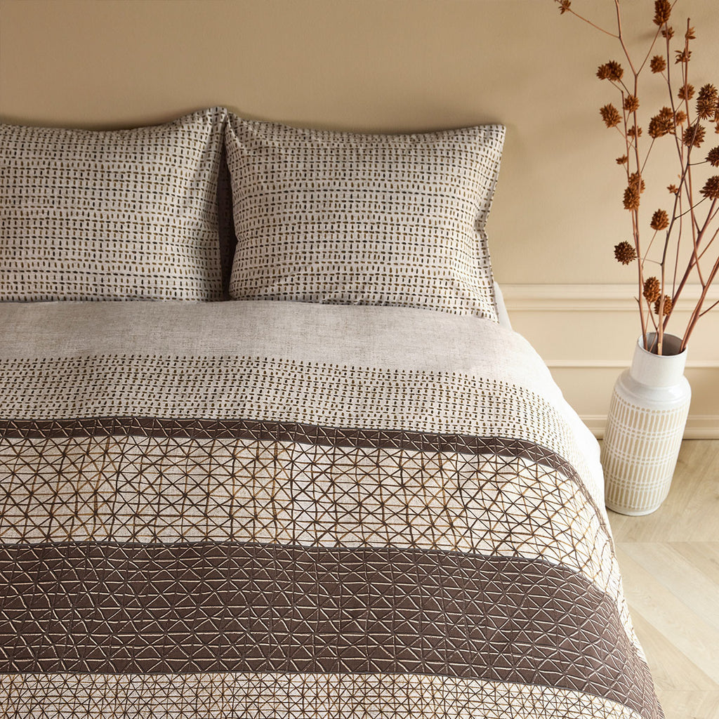 Bedding House Mathis King Quilt Cover Set – Natural
