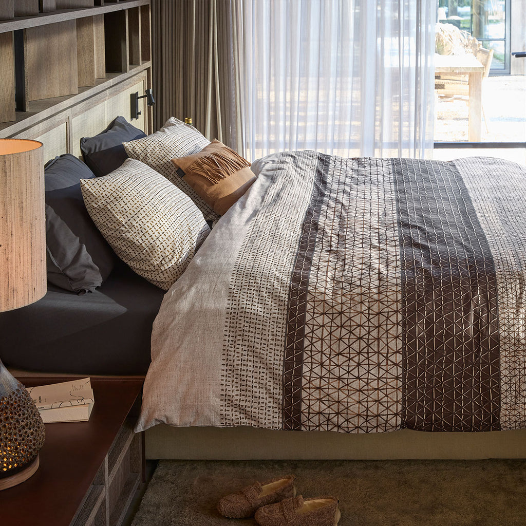 Bedding House Mathis Queen Quilt Cover Set – Natural