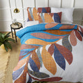 Accessorize Sorrel Cotton Foliage Quilt Cover Set – White, Double