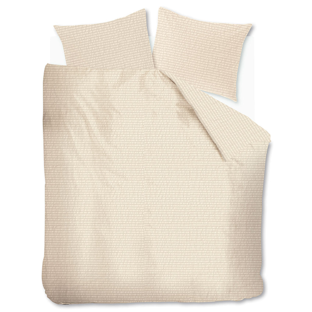 Bedding House Summer Seersucker King Quilt Cover Set – Sand