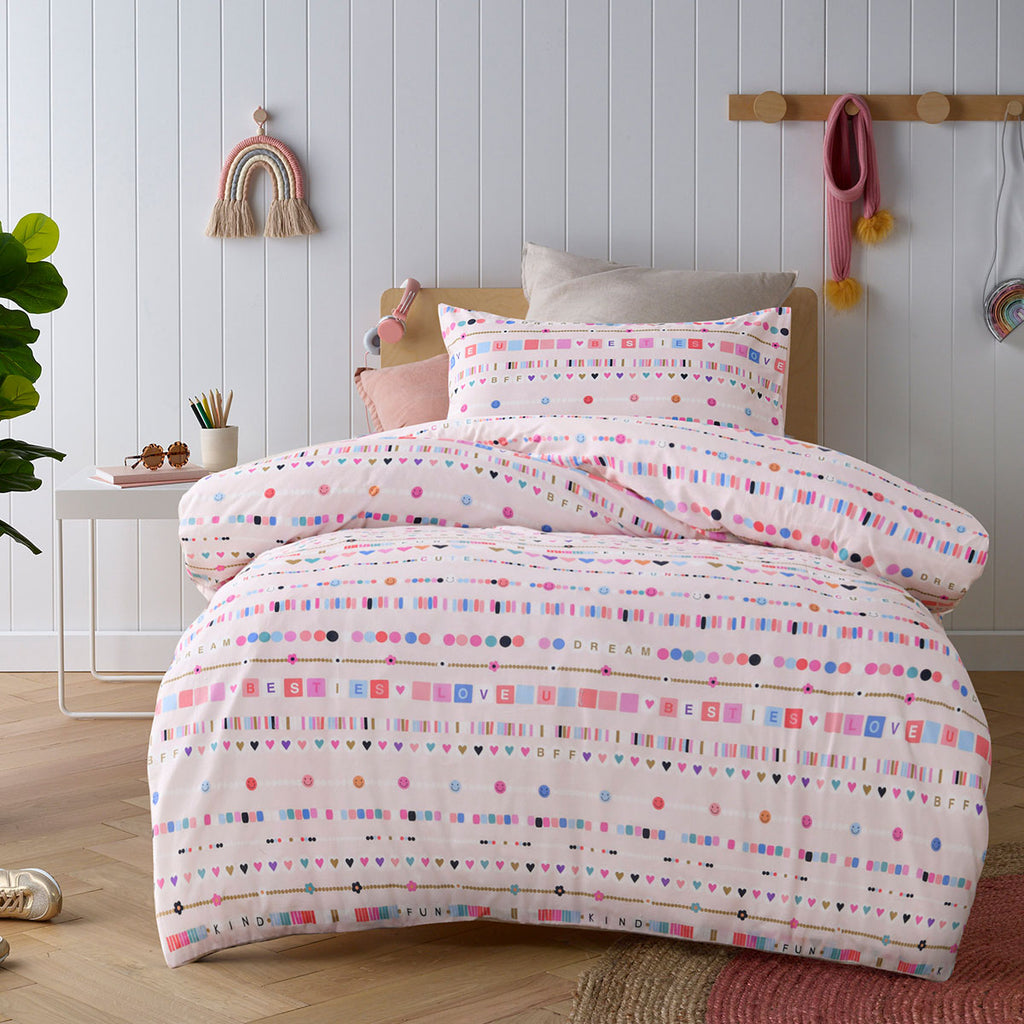 Happy Kids Swifty Cotton Quilt Cover Set – Double