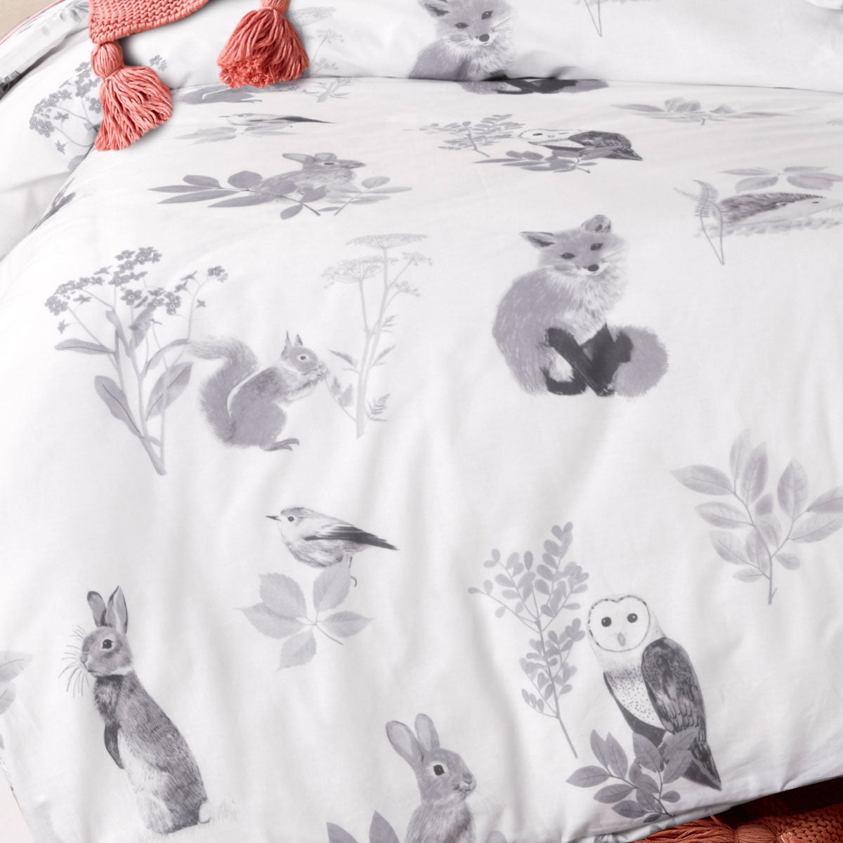 Happy Kids Woodland Cotton Quilt Cover Set – Double