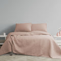 Ardor Chloe Quilted Microfiber Coverlet Set – Powder Pink, Queen/King