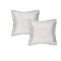 Algodon 300TC Cotton European Pillowcases, 2 Pack – Silver