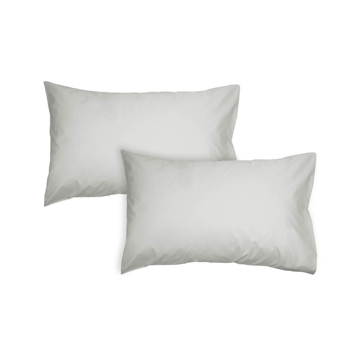 Algodon 300TC Cotton Standard Pillowcases, 2 Pack – Silver
